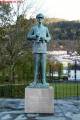 Bergen: Denkmal König Haakons VII. auf Bergenshus festning