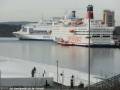 Stena Saga im Hintergrund DFDS Pearl of Scandinavia