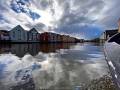 Nidelva, zwischen Bakke bru und Bybroa (Gamle Bybro)