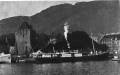 ERLING JARL in Bergen - aus dem Buch "Det Nordenfjeldske Dampskibsselskab 1857-1957" - ©Hurtigruten ASA - Rechtsnachfolger der NFDS
