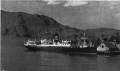 PRINSESSE RAGNHILD in Honningsvåg - aus dem Buch "Det Nordenfjeldske Dampskibsselskab 1857-1957" - ©Hurtigruten ASA - Rechtsnachfolger der NFDS