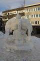 Schneeskulptur auf dem Stortorget