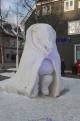 Schneeskulptur auf dem Stortorget