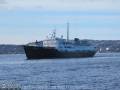 MS LOFOTEN in der Anfahrt auf Bergen