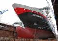 MS Midnatsol im Trockendock, Bredo-Werft, Bremerhaven, Jan. 2013