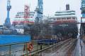 MS NORDNORGE und MS MIDNATSOL im Trockendock, Bredo-Werft, Bremerhaven, Jan.2013