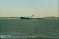 MS NORDSTJERNEN auf der Elbe am 21.März 2003, einen Tag vor der Taufe der MIDNATSOL in Hamburg