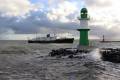 NORDSTJERNEN bei der Einfahrt nach Warnemünde am 28.09.24