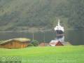 MS LOFOTEN ankert im Norangsfjord