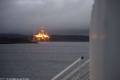 Blick auf die Bohrinsel-Werft Hanøytangen - Hjeltefjord