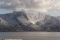 Anfahrt auf den Raftsund mit Blick auf die Lofoten